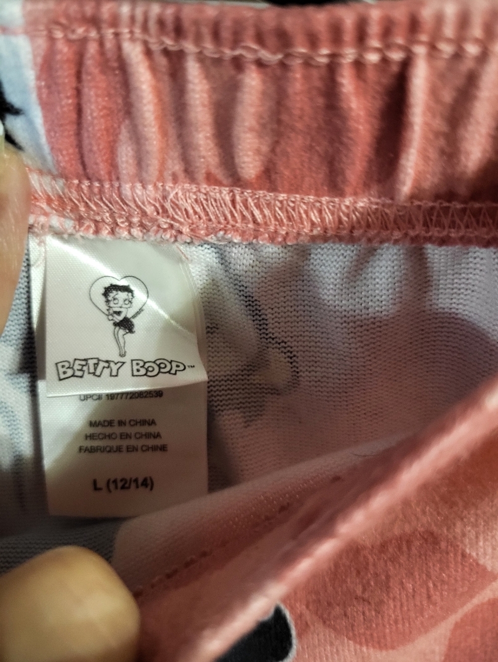 NWOT WOMANS BETTY BOOP PAJAMA PANTS SZ L - Picture 3 of 5